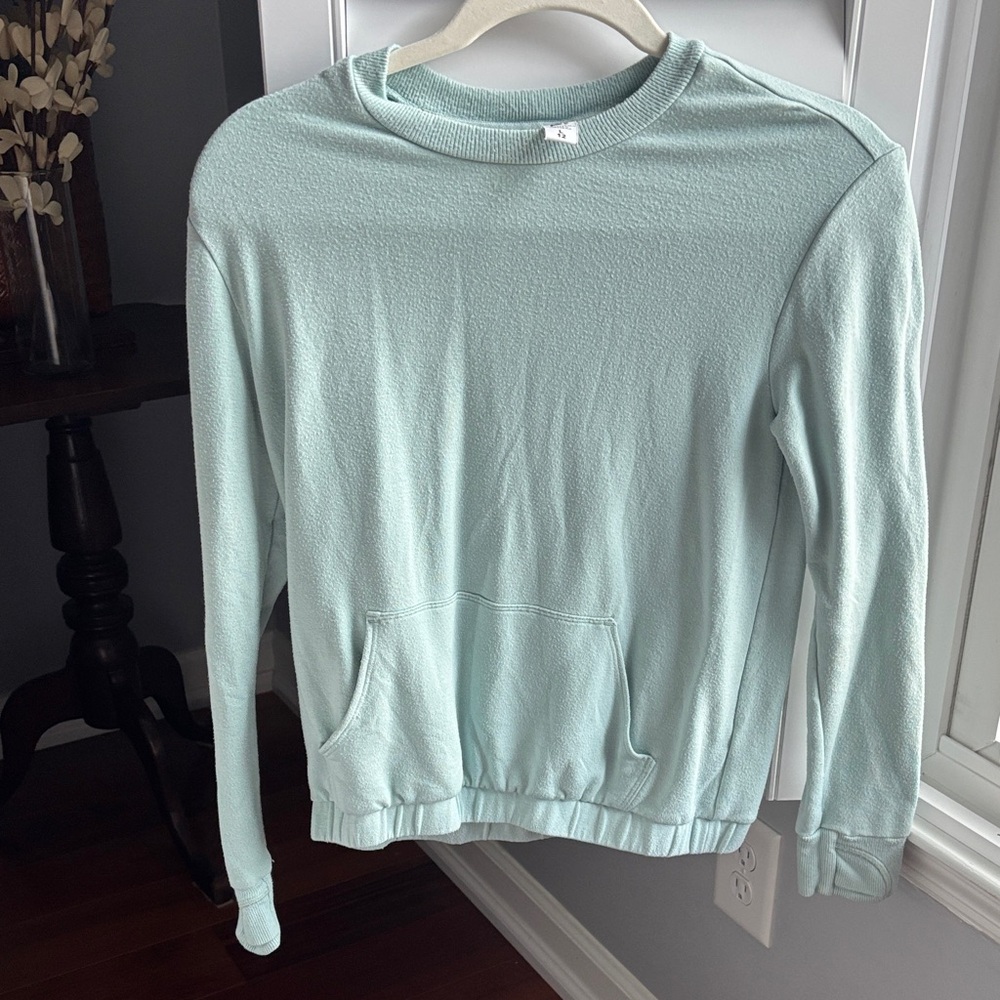 Athleta Girl Mint Green Pullover Crewneck